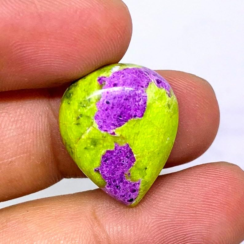 Cabochon atlantisite poire 21x17mm pour creation bijoux pendentif - 3