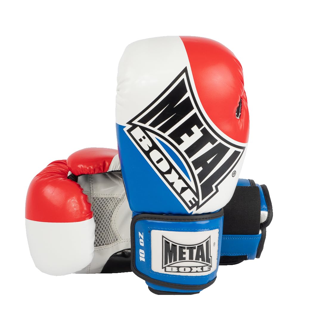Metal Boxe Super Training and Competition Boxing Glove multi-coloured multicolored Size:8 oz