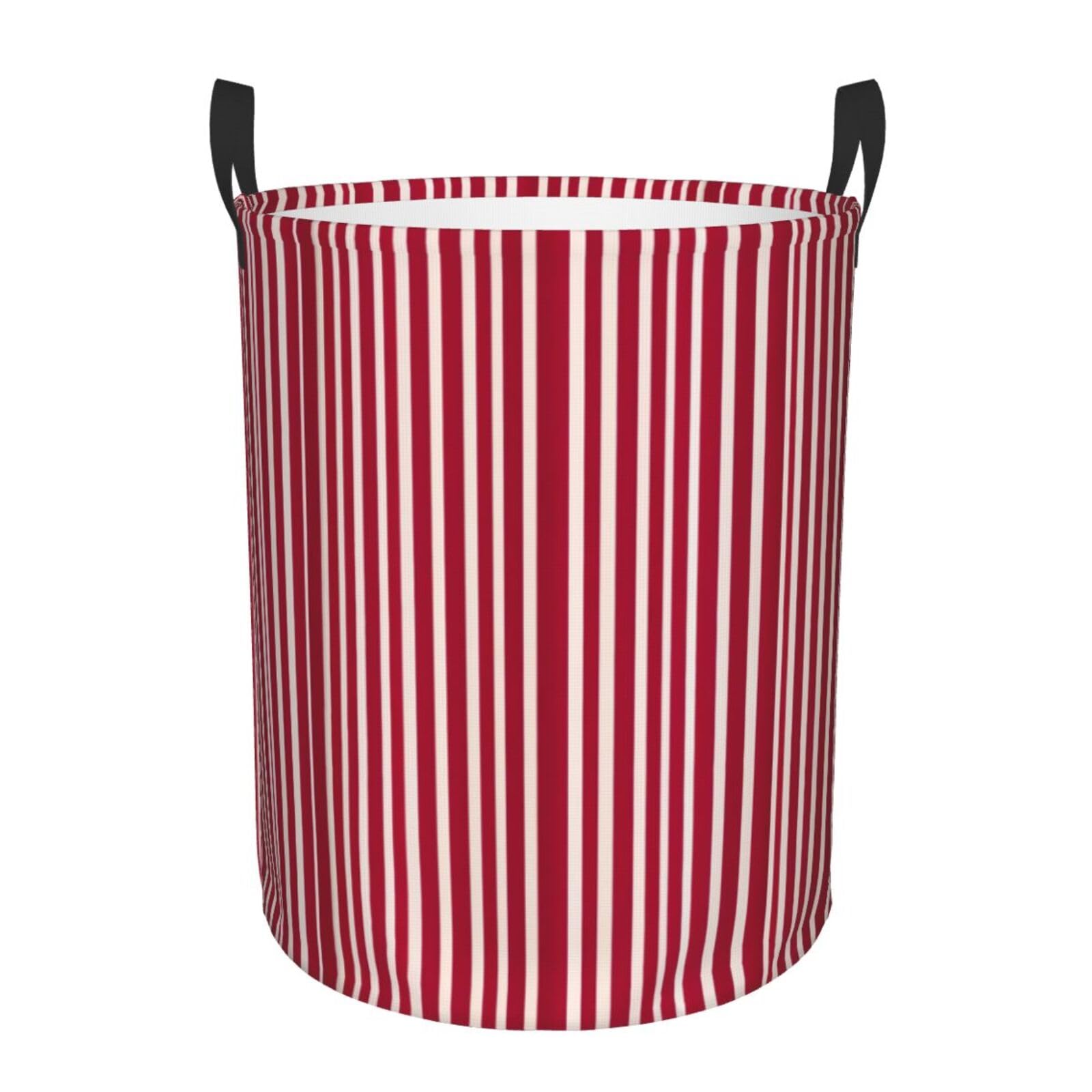 Panier à linge haut écossais rouge pour rangement de couvertures et vêtements en chambre