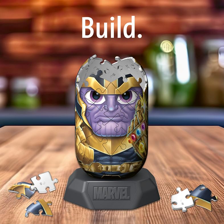 Ravensburger Hylkies Figures Thanos - Marvel Avengers Gifts for Kids and Adults Age 6 Years Up - Collectable Toys and 3D Puzzles - Image 2