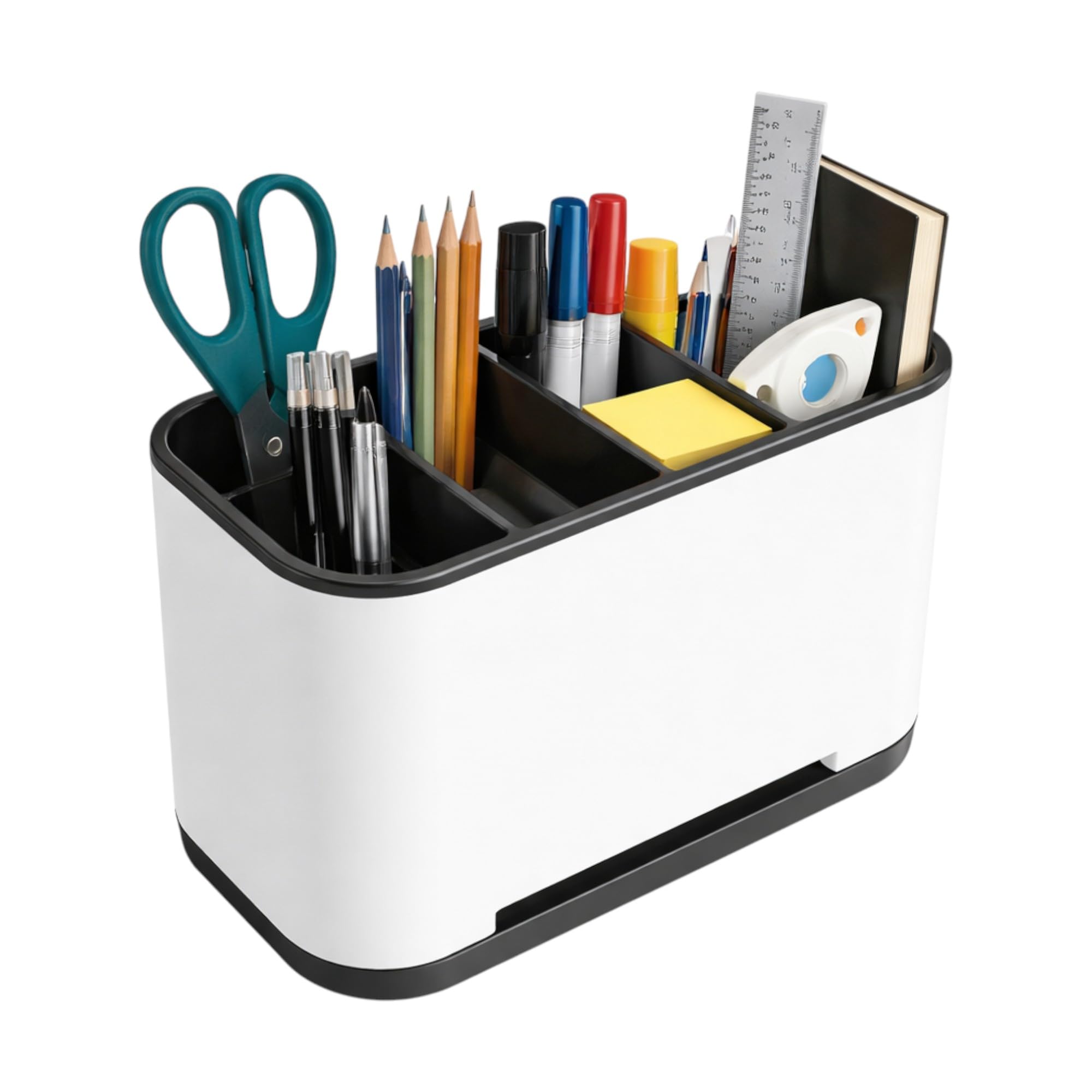 SAKO PICKS Acrylic Pen Holder and Multipurpose Desk Organiser for Study Table – Aesthetic Pen Stand for Kids & Statonery