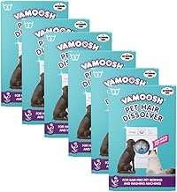 Vamoosh Pet Hair Dissolver - Pet Hair Remover for Washing Machines, Cotton Fresh 18x100g, Eliminates Odours and Dirt, Dissolves Dog, Cat, Horse, Animal Fur, Large Pack up to 18 Washes
