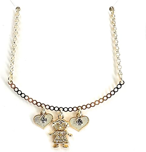 Miniatura 37 de SIFRIMANIA Personalized Children's Charm Choker Necklace, Boys or Girls Customizable Pendants, Growing Family Jewelry for Women