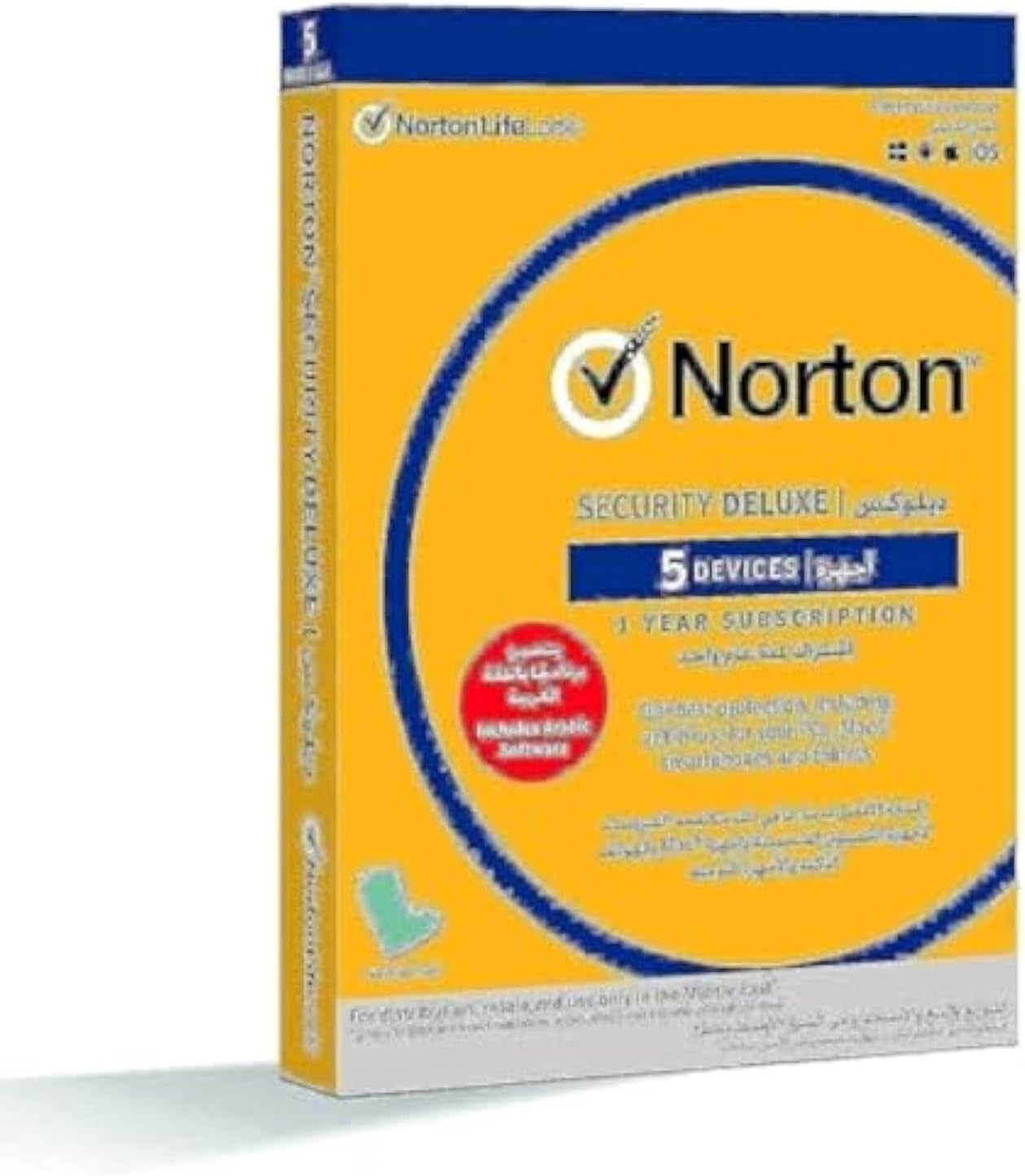 Norton By Symantec Security Deluxe 3.0 Ar 1 User For 5 Devices 1 Year Antivirus