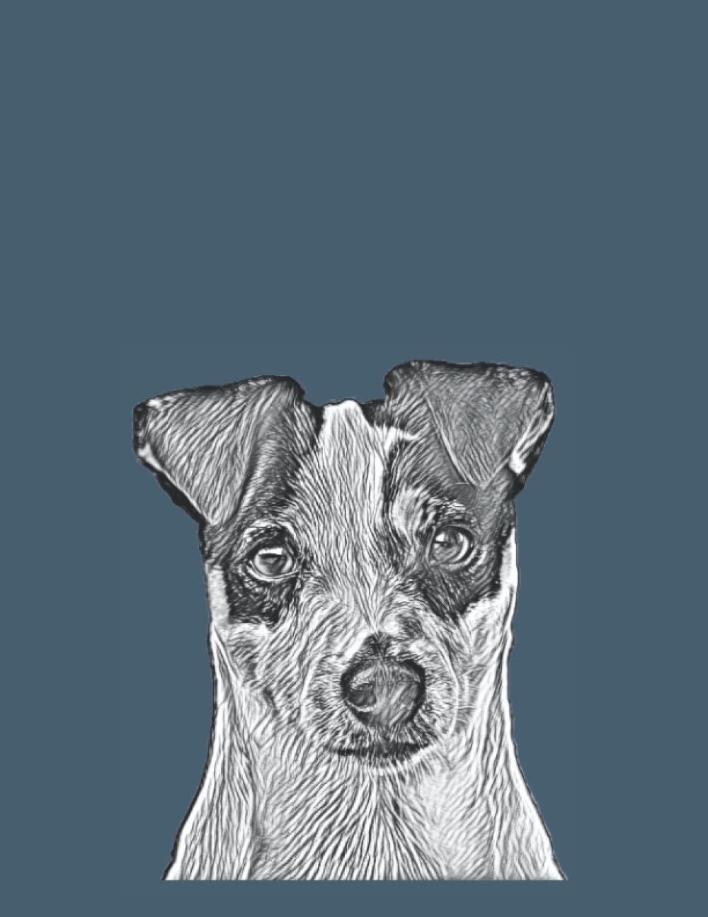 Notebook ,Diary ,Journal (Jack Russell Terrier ,Dog) ,8.5 x 11 inches ,100 pages ,Green cover ,Without frame