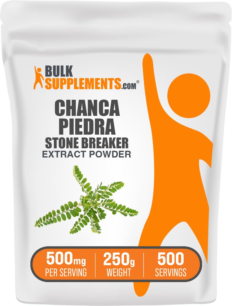BulkSupplements.com Chanca Piedra Extract Powder - Chanca Piedra Stone Breaker, Herbal Supplement - Vegan & Gluten Free, 500mg per Serving, 250g (8.8 oz) (Pack of 1)