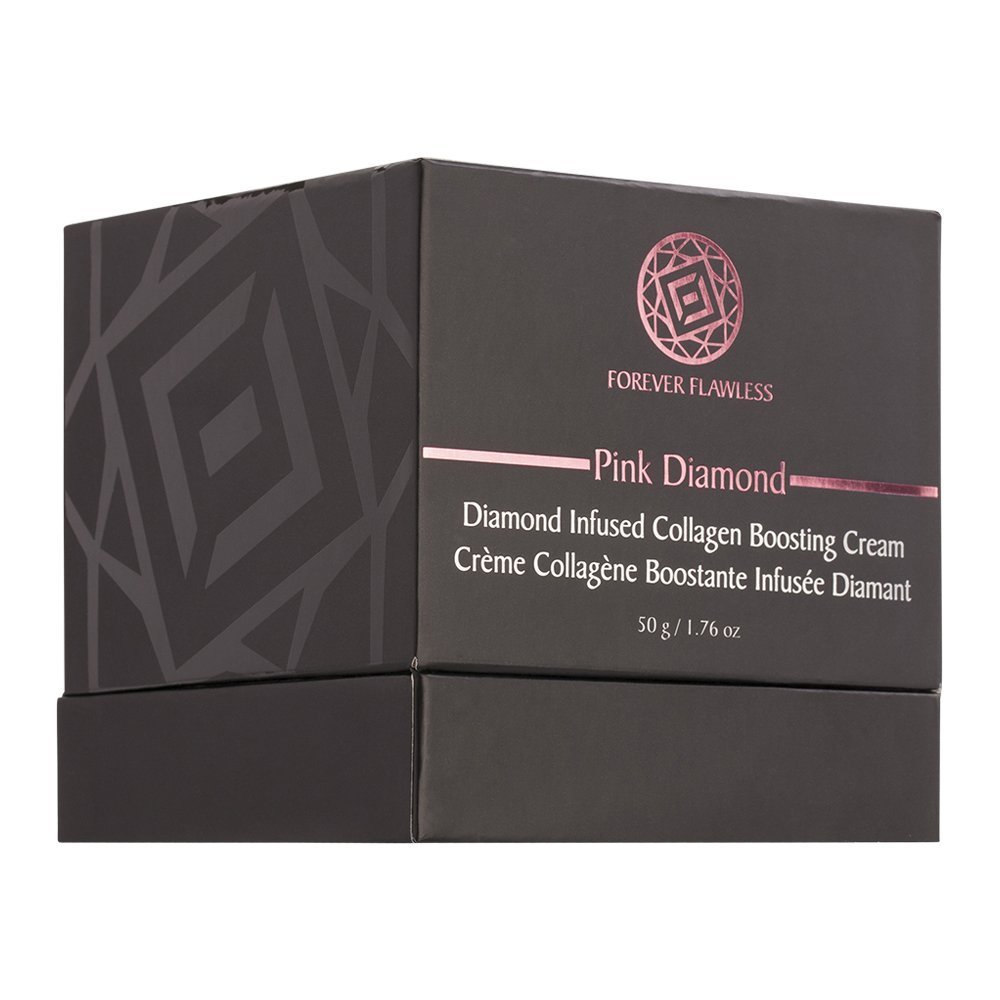 Forever Flawless Diamond Infused Collagen Boosting Cream. Pink