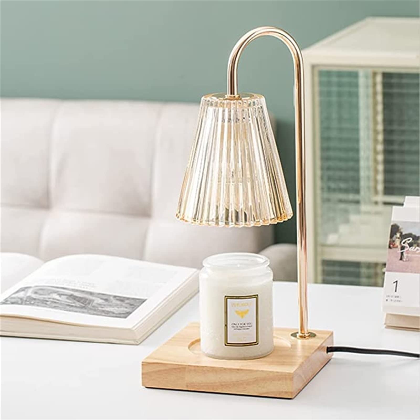 Lampada for aromaterapia Lampada for cera di fusione Candela Olio essenziale Lampada for candela di fusione Lampada da tavolo Camera da letto Forno for aromaterapia Bottiglia Olio essenziale senza fuo