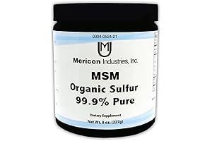 Mericon Industries MSM Organic Sulfur Powder: Hair Growth, Inflammation, and Energy