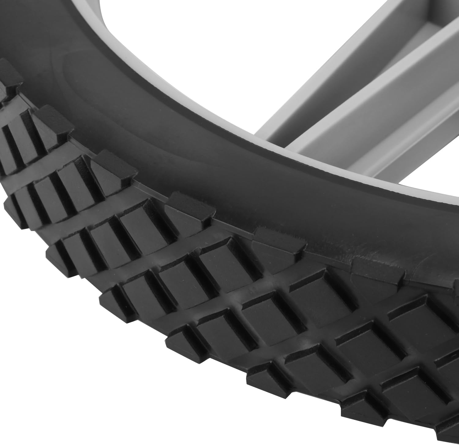 2 Pack Spoked Plastic Wheel and Plastic Tire, 12 x 1.75 Inch Heavy Duty wheel and Axle Kits for Carts – Ideal Wheels Replacement for Lawn Mowers, Carts, Bikes, and More