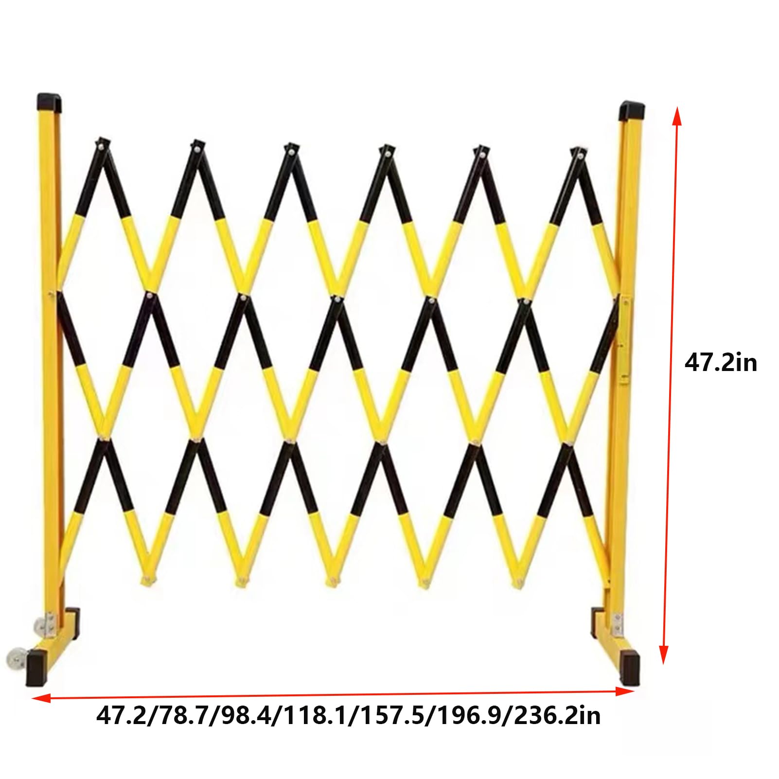 Construction Safety Fence 13 Foot Portable Safety Barrier - Expandable ...
