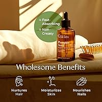 Vista 6 de Gya Labs Aceite de semilla de calabaza, 3.4 onzas líquidas, aceite portador para el cabello, la piel, la cara, el cuero cabelludo y el masaje