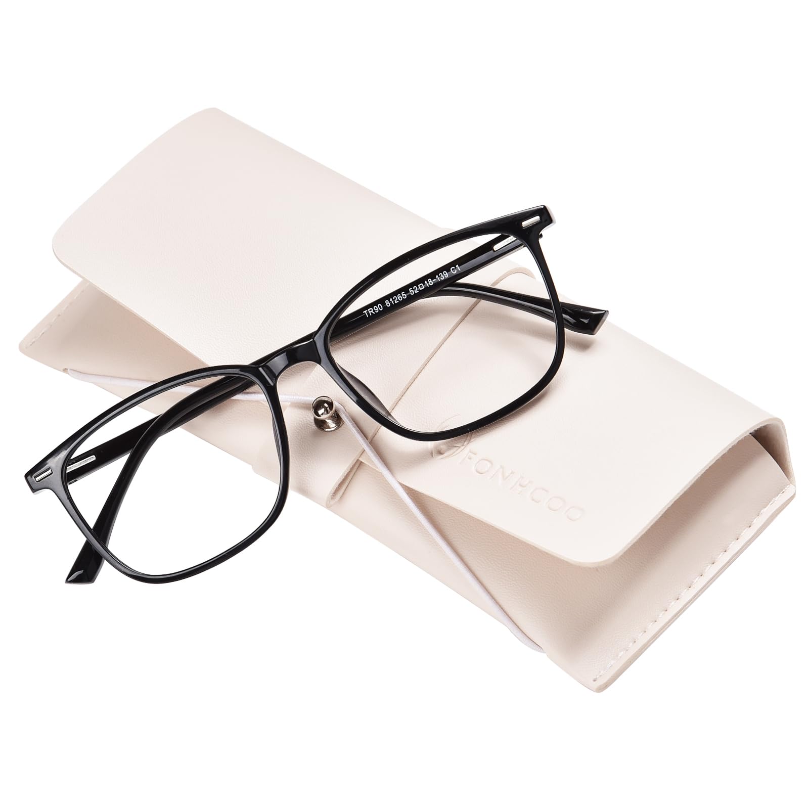 FONHCOO Blue Light Blocking Glasses Women Men TR90 Fashion Frame Computer Blue Light Glasses Anti UV Glare (Upgrade)