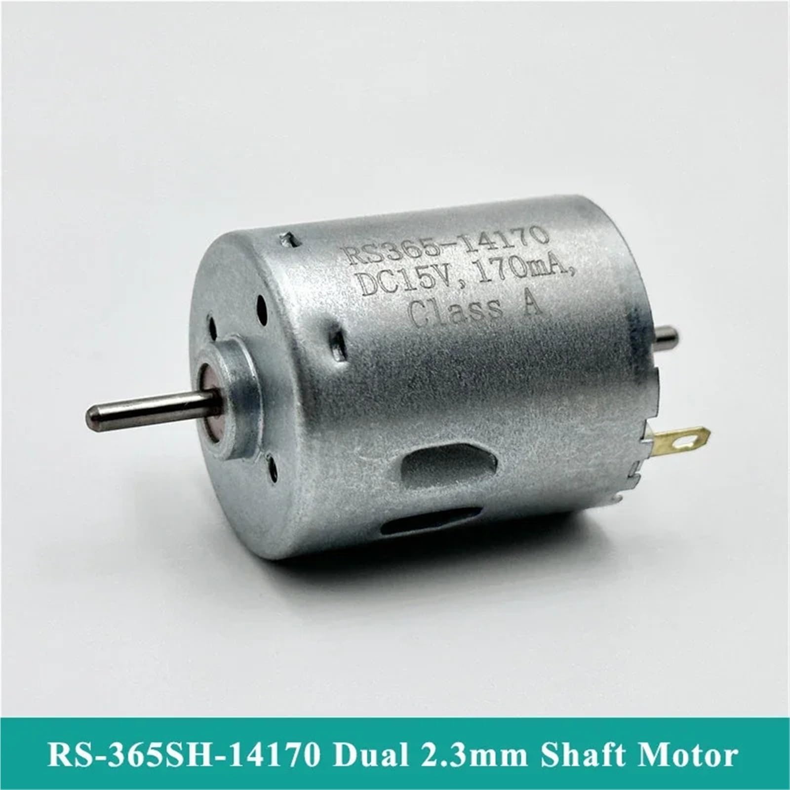 1 mini motor RS-365SH-14170 DC 6V-24V 10300RPM doble eje de 2,3 mm cepillo eléctrico de carbono para aspirador robot barredora