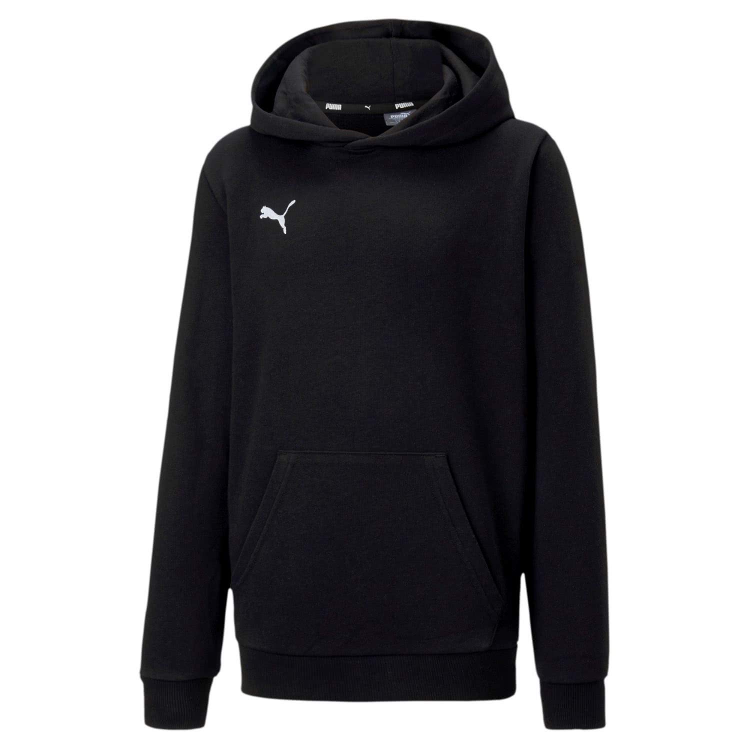 Puma Boys' teamGOAL 23 Casuals Hoody Jr Pullover, Black, 140