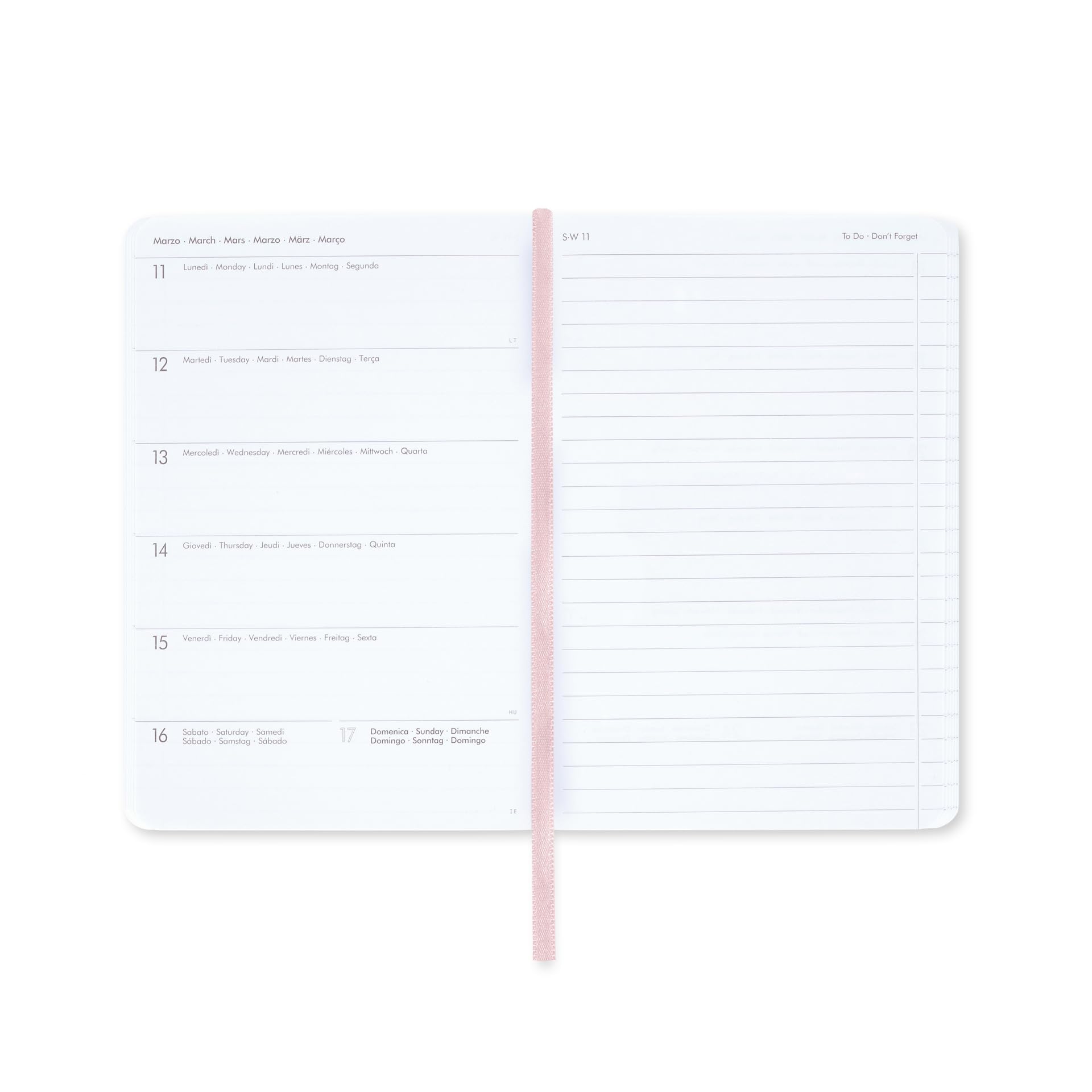 Legami, Medium Weekly Diary with Notebook, 12 Months, January 2024 December 2024, Week Detail on Left Page - Image 2