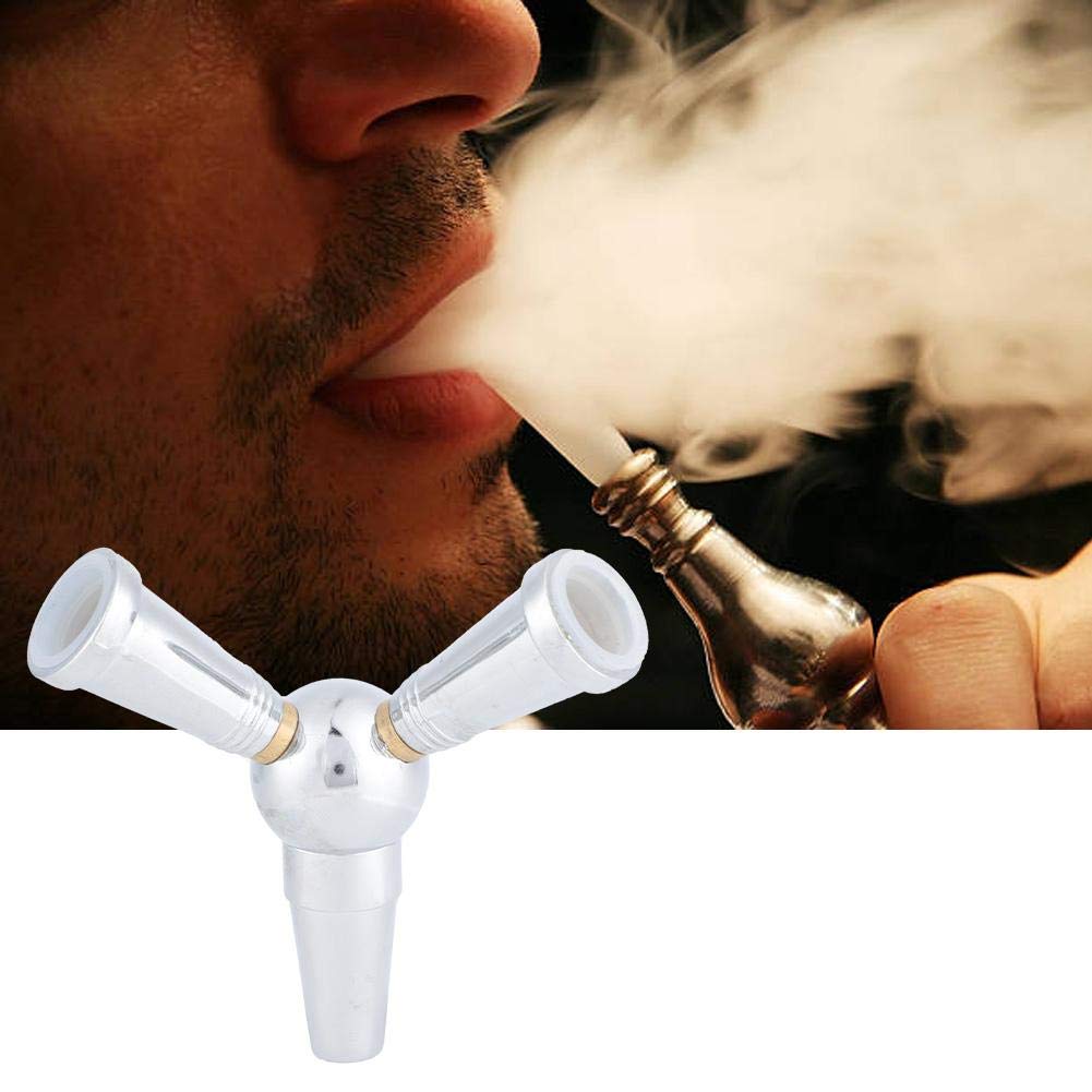 Hookah Hose Connector – Hookah Hose Adapter Separator – Connector 1 to 2  Hookah Multi-Pipe Joint Bifurcated Joint Accessories for Smokers for Most  Hookahs (Silver) : Amazon.com.be: Garden