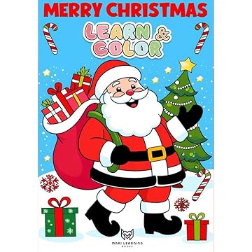 Capa do livro Learn & Color: Merry Christmas