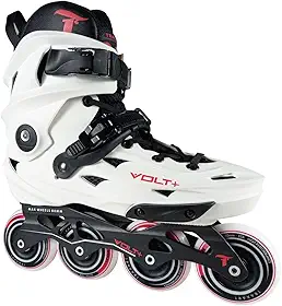 Patins Traxart Volt + 2.0 Branco Inline Freestyle - 80mm ABEC-9