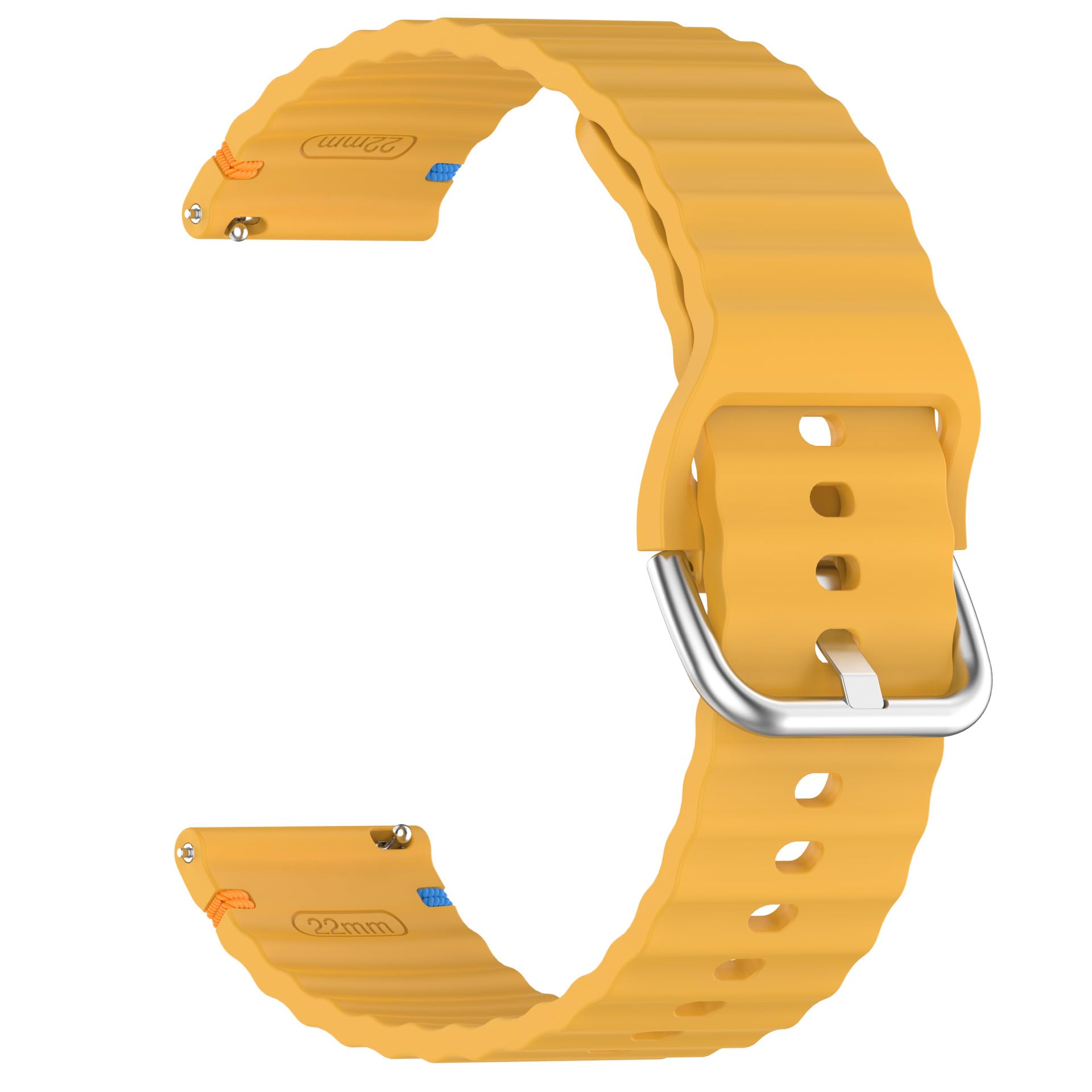 OBOE 20mm Silicone Strap 'COMPATIBLE WITH' Samsung Galaxy Watch 7/6/5/4 40mm 44mm, Amazfit Active Sports Band (Yellow) [WATCH NOT INCLUDED]-picture-12