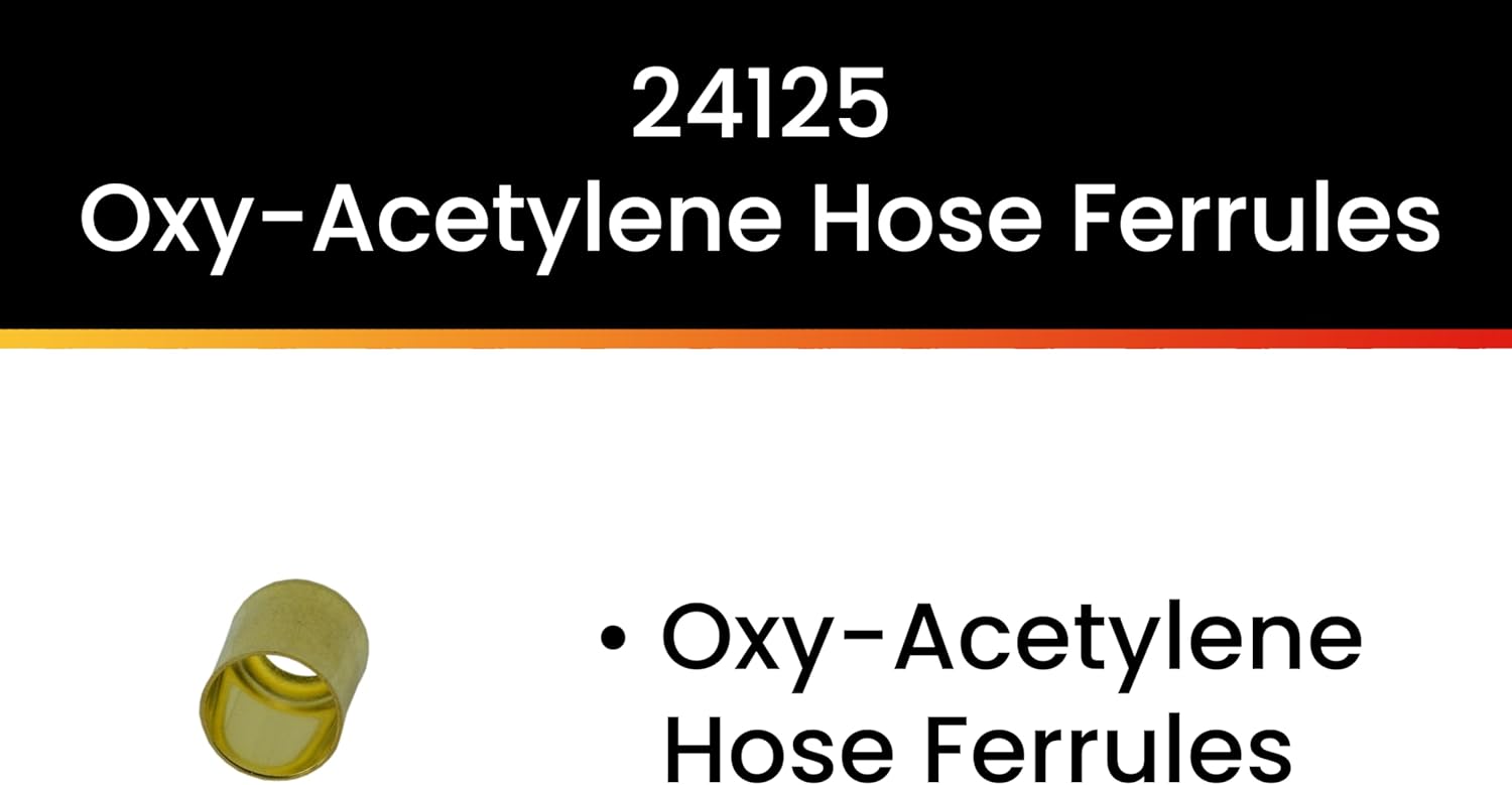 Hot Max 24125 1/4-Inch Oxy-Acetylene Hose Ferrules, 4-Pack