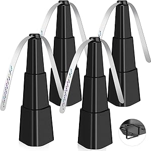 Fretech Fly Fans for Tables 4 Pack - Portable Automatic Picnic Table Food Repellent Fans Spinner for Restaurant, Party, Home