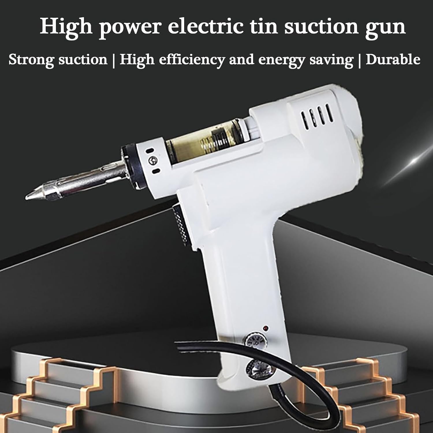 Pistola de soldadura eléctrica, bomba desoldadora al vacío de temperatura ajustable, herramienta de calentamiento rápido para extracción de soldadura a través de agujeros