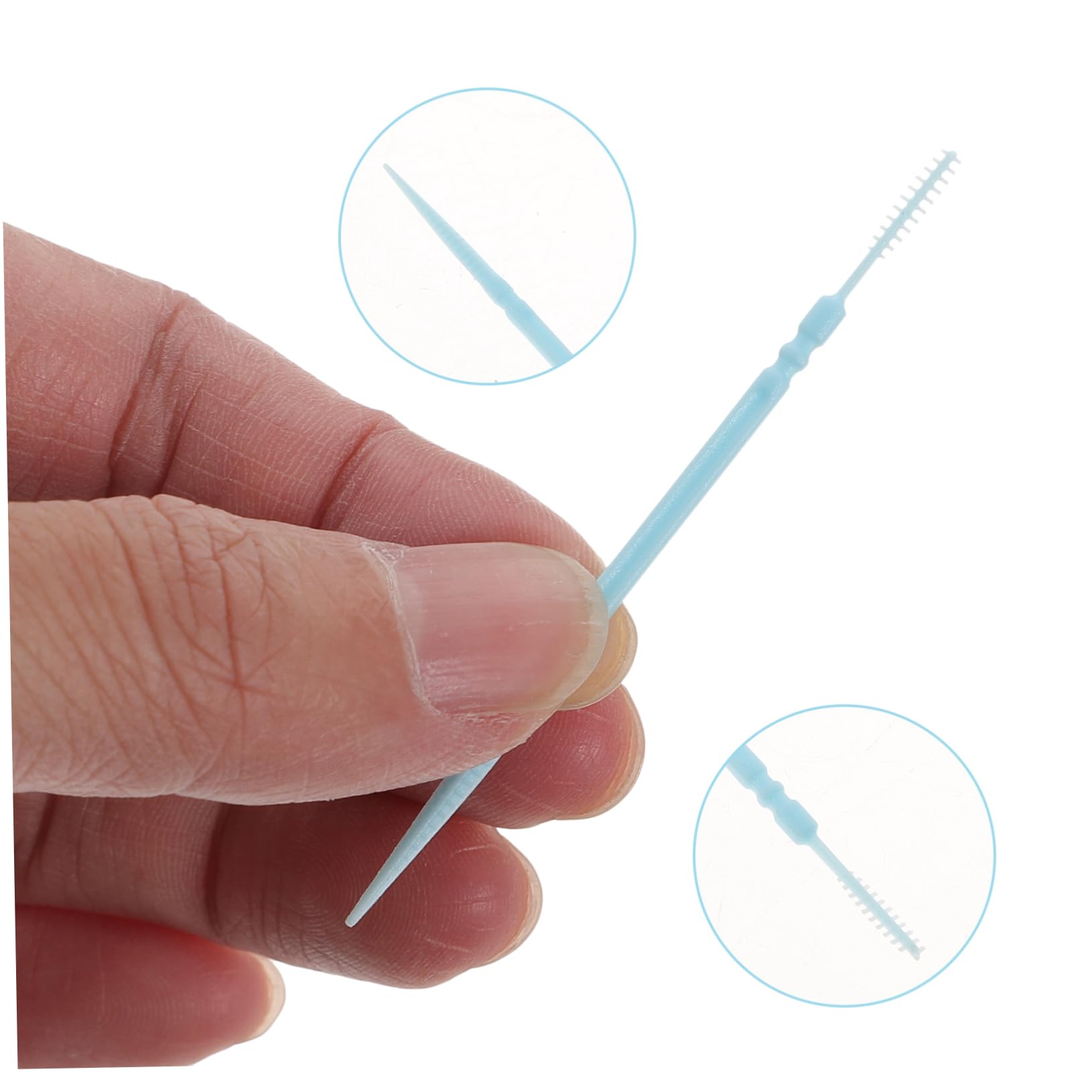 Mikinona 1100piezas Unidades Palillos Dobles Ecológicos y Desechables Cepillo Interdental Suave y Seguro Cuidado Bucal Práctico y Portátil para Limpieza Oral Diaria