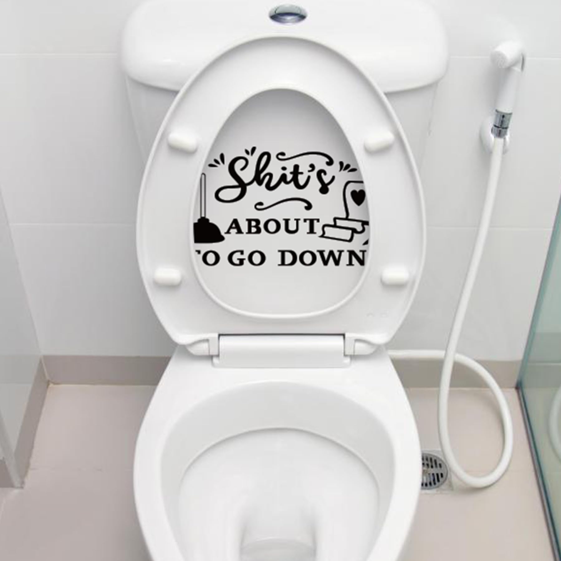 Toilet Stickers, Please Seat Yourself, Would Poop Here Again, Funny Stickers for Bathroom, Funny Gift