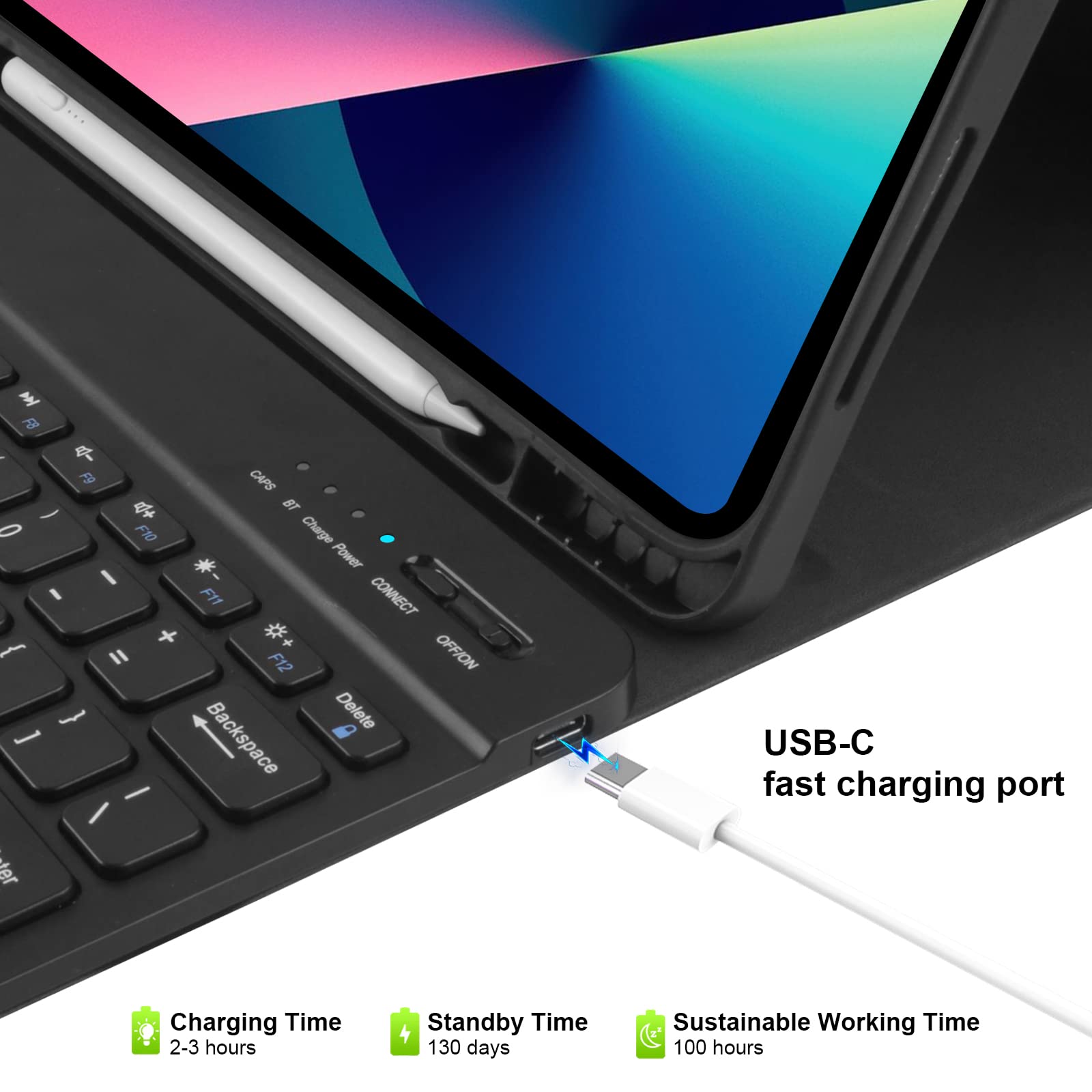Amazon.co.jp: TaIYanG iPad Pro 12.9 ケース キーボード付き iPad Pro