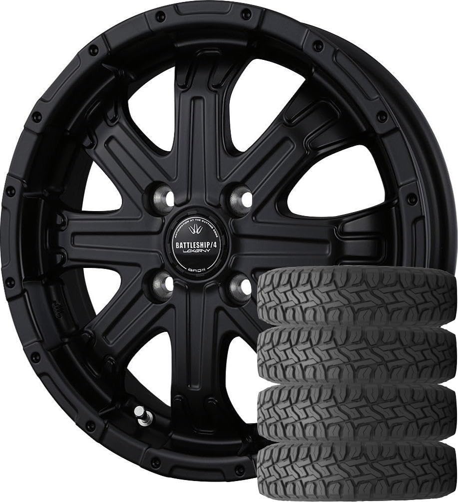 Amazon | 【軽自動車用】ロクサーニ バトルシップ 4 (14×4.5J 4-100 + 