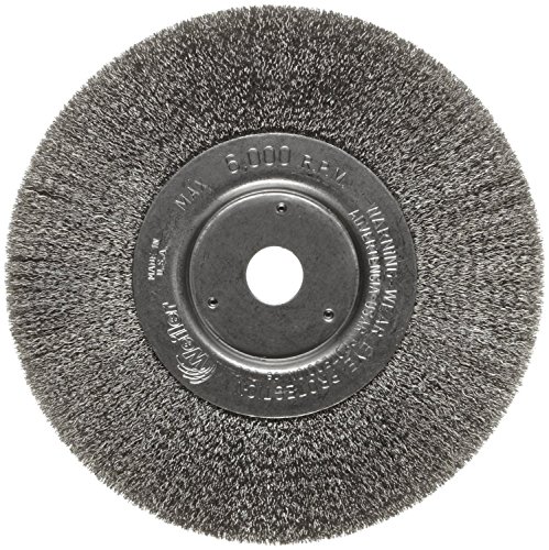 Weiler 804-01675 Trulock Narrow Face Crimped Wire Wheel, 6