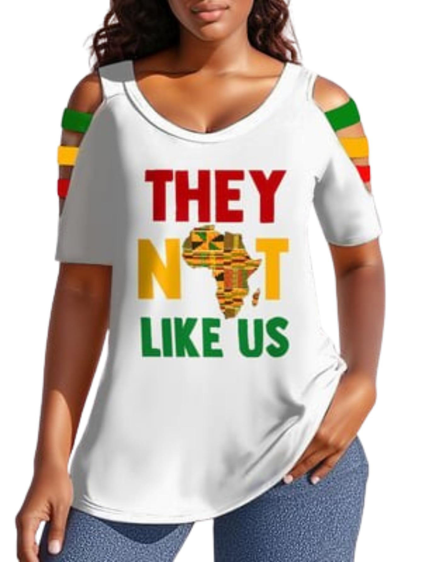 Juneteenth Shirts Women They Not Like Us 1865 African American Freedom Tshirt