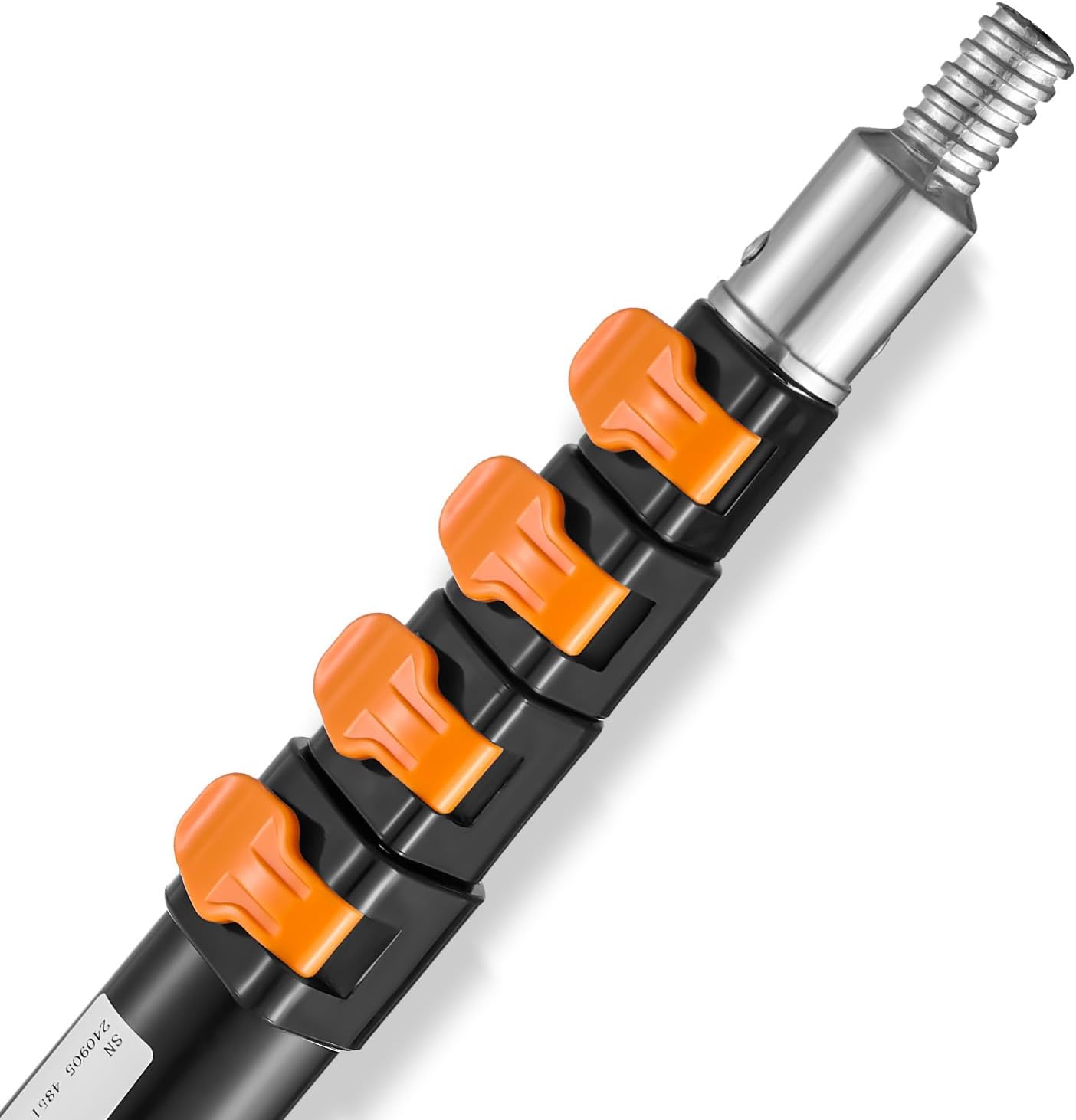 Happybuy Telescoping Pole, 6 to 24 FT Pole, Extension Multi-Purpose Pole, Sturdy Aluminum Alloy Painted Extendable Pole with Flip-Lock Design, Telescopic Pole for Painting, Dusting and Cleaning