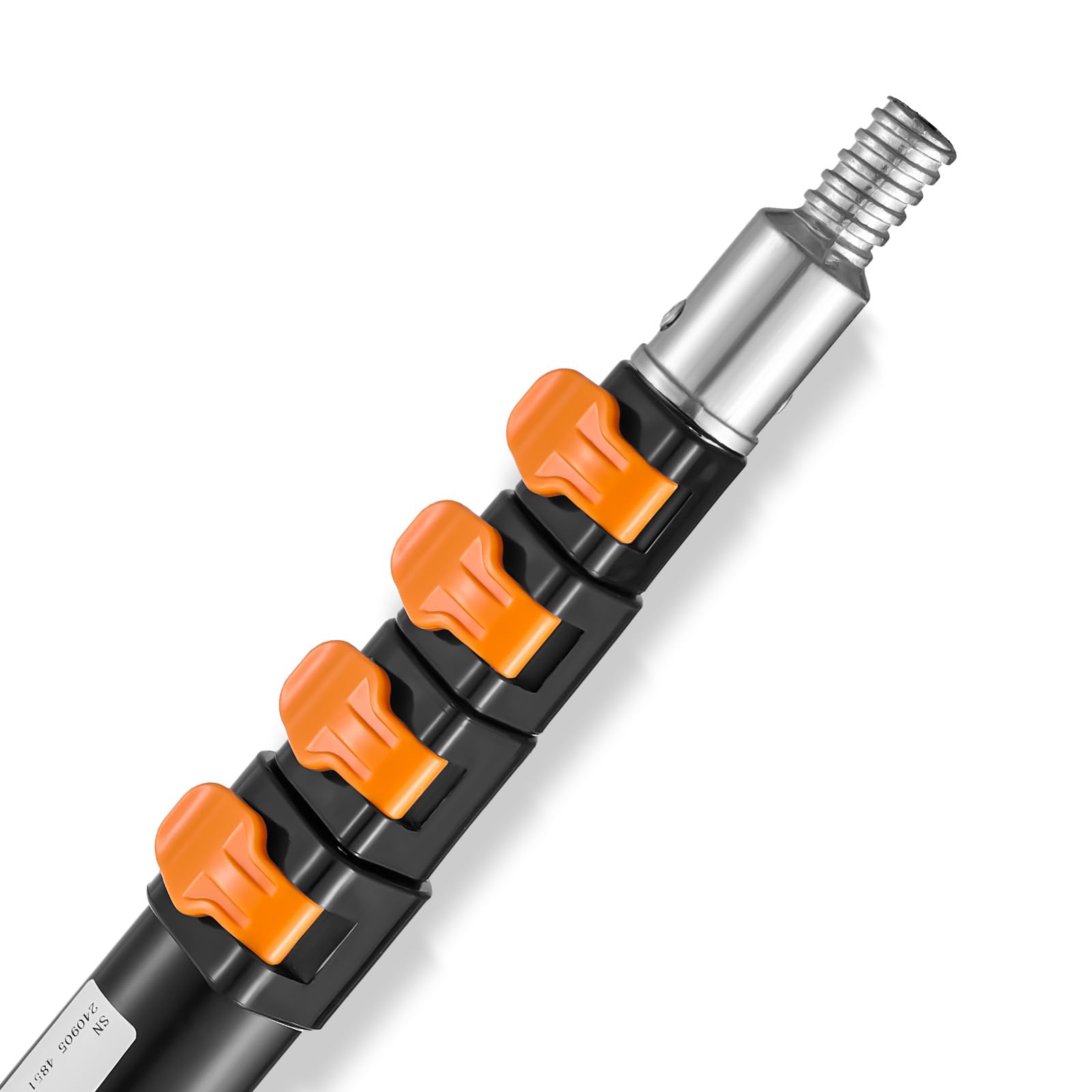 Happybuy Telescoping Pole, 6 to 24 FT Pole, Extension Multi-Purpose Pole, Sturdy Aluminum Alloy Painted Extendable Pole with Flip-Lock Design, Telescopic Pole for Painting, Dusting and Cleaning