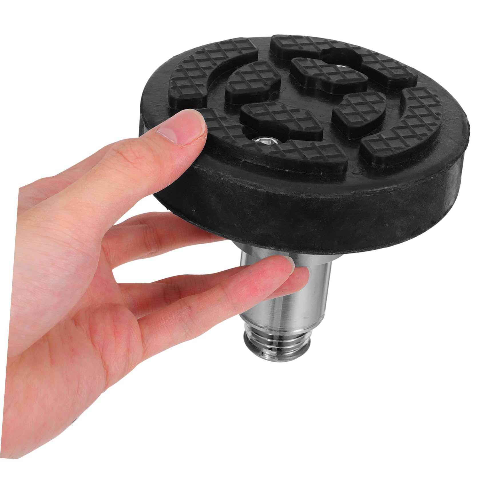 Zerodeko Universelle Runde Gummiauflage Wagenheberadapter für Fahrzeughebebühnen Rutschfest Robustes Gummi Metall Material Einfache Montage Kompatibel mit Autoliften in Garage