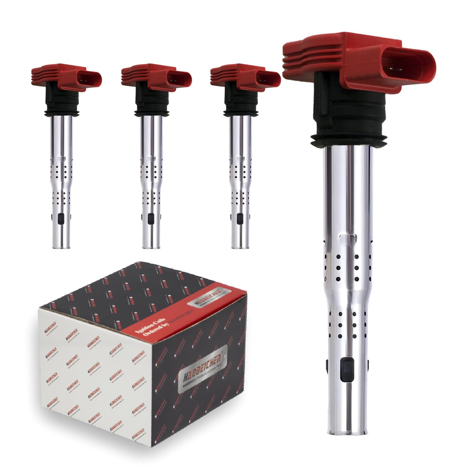 Set of 4 Ignition Coil Pack Compatible with Audi A3 A4 A5 A6 Q5 SQ5 Q7 S4 S5 TT GTI Jetta VW Passat Rabbit CC Tiguan 1.8L 2.0L 2.0L TURBO 2006 2007 2008 2009 2010 2011 2012 2013 2014 2015 2016 UF529