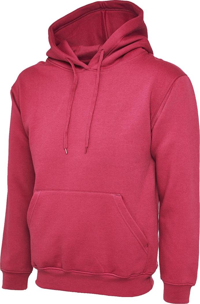 Uneek Uc502 Classic Hooded Sweatshirt Hot Pink 4xl