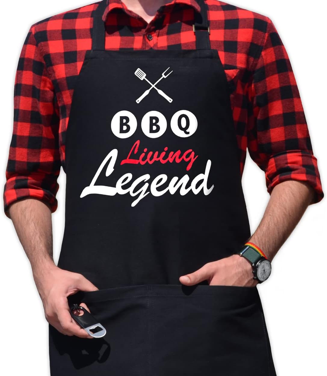 BBQ Aprons for Men with Pockets, Grill Master Apron for Men, Grilling