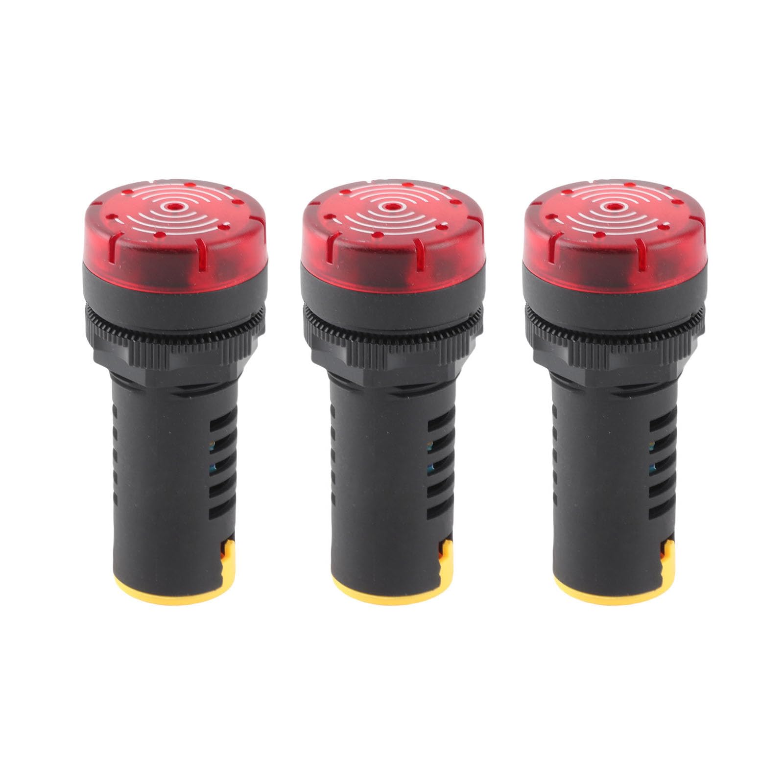 BERM® 10 Pz/Scatola LED Buzzer 22mm Diametro, AD16-22SM Indicatore luminoso rosso lampeggiante Lampada Buzzer AC / DC24V