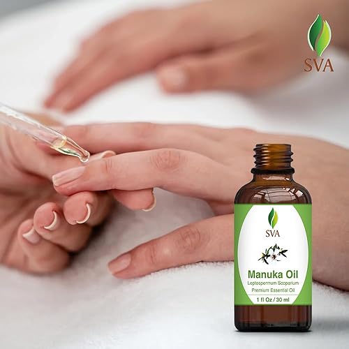 Miniatura 6 de SVA Organics Aceite de manuka de 1 onza 100 puro natural sin diluir aceite de grado terapéutico prémium para piel cara uñas cuidado corporal y