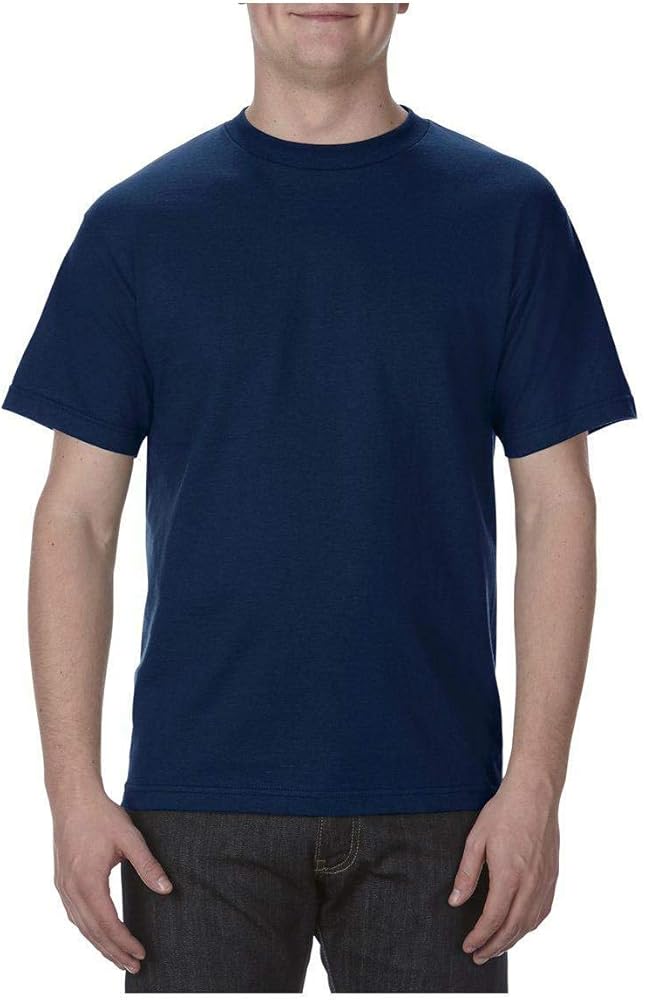 Alstyle Classic Short Sleeve Tee 4XL Navy | Amazon.com