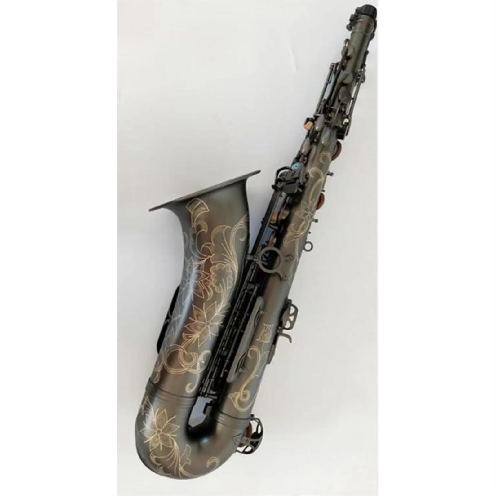 Saksofon Czarny nikiel saksofon tenorowy Bb instrument muzyczny saksofon tenorowy profesjonalny ustnik z akcesoriami do etui