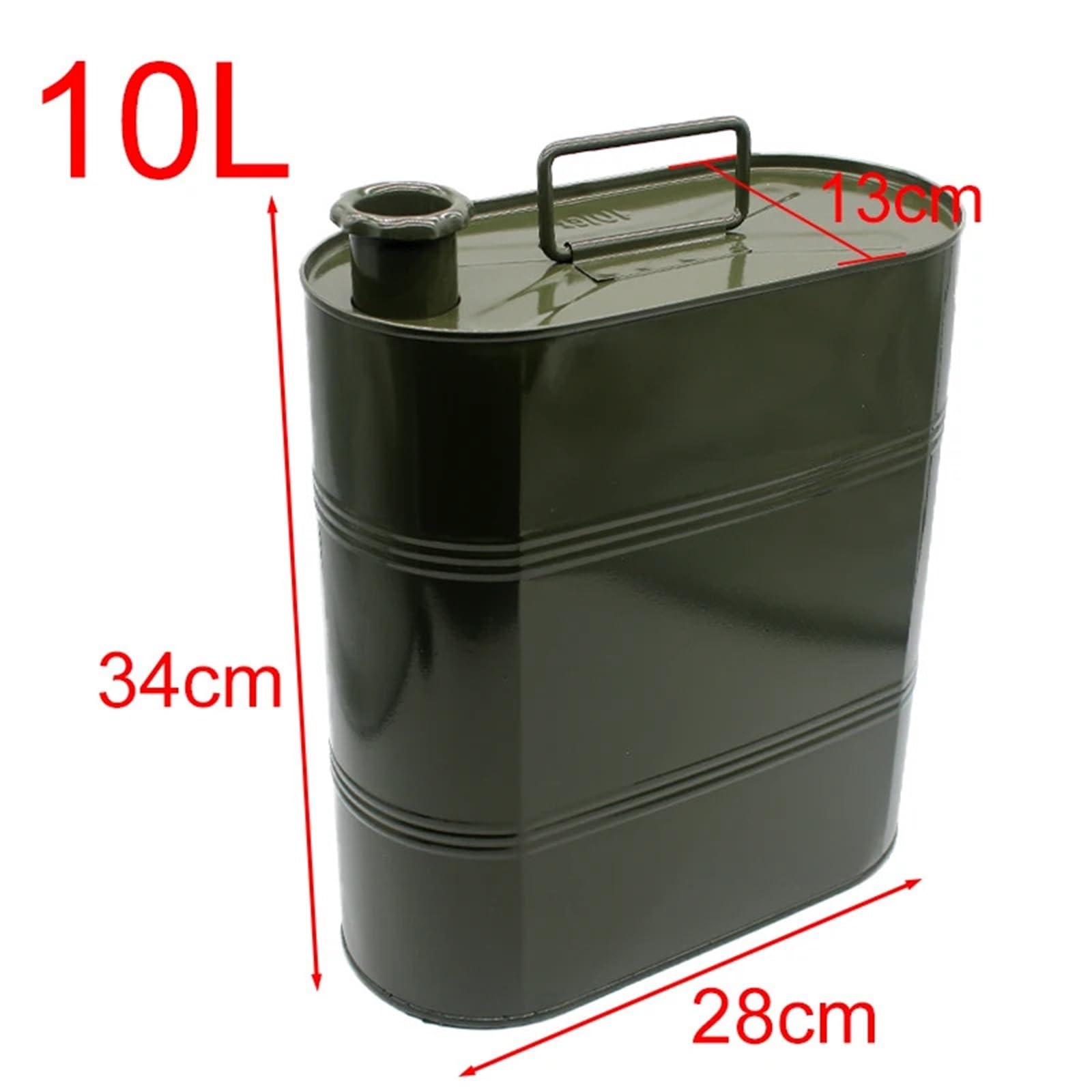 Taniche Carburante Tanica per Benzina Serbatoi di Carburante da 5/10 Litri Tanica per taniche in Acciaio Inossidabile Fusti di Benzina stabili e sigillati Accessori per Auto(10 L)