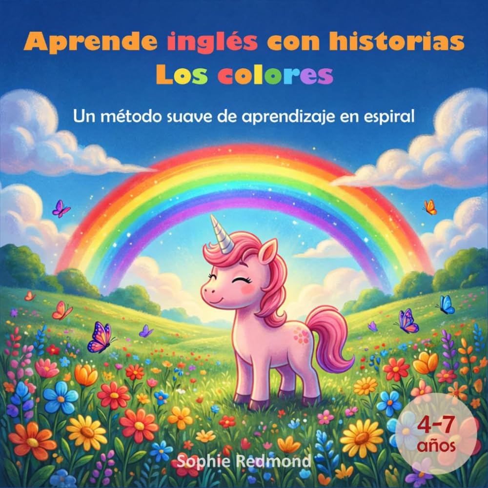 Aprende inglés con historias: Los colores: Un método suave de aprendizaje en espiral (Inglés para niños)