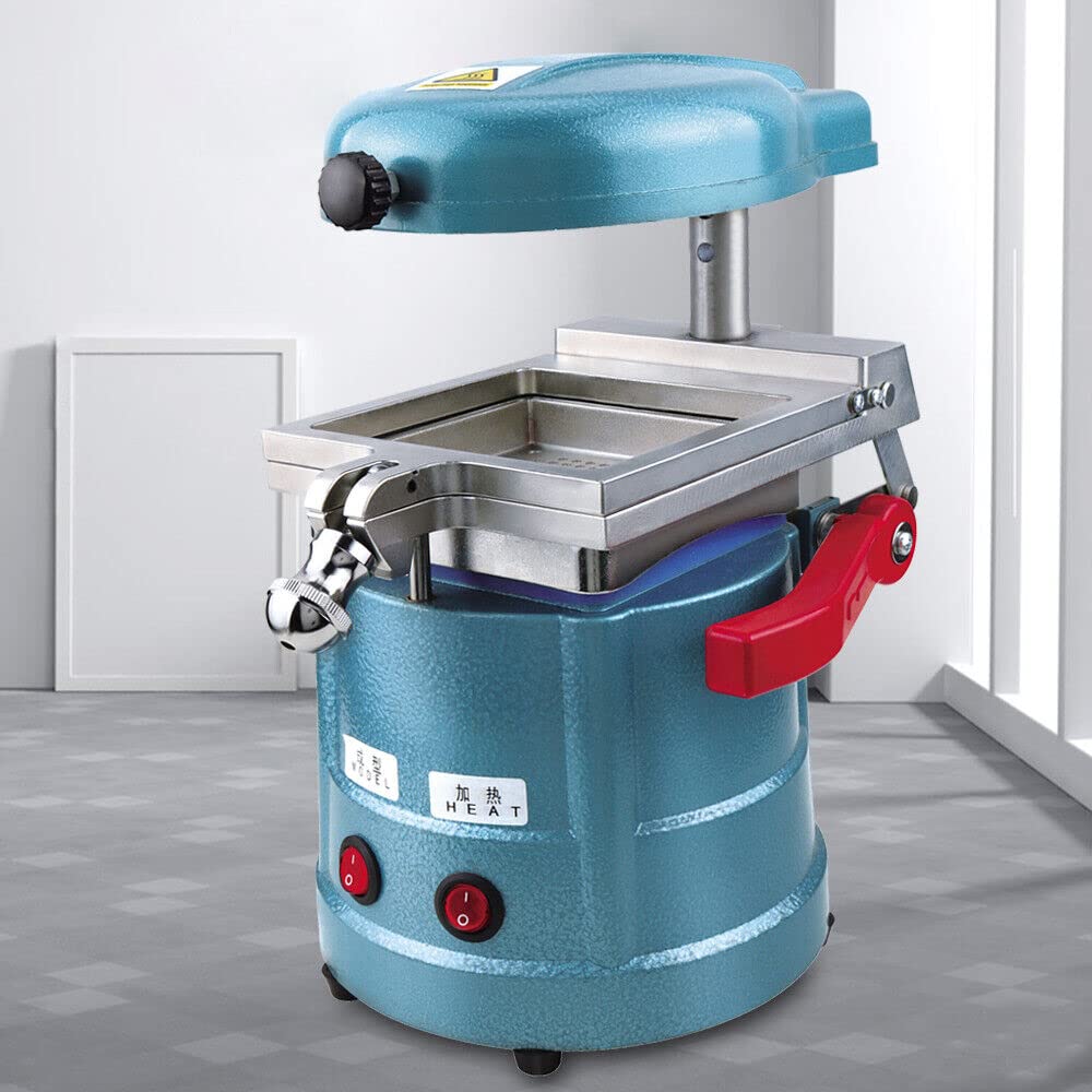 Próżniowa maszyna do termoformowania do laboratorium dentystycznego, 800 W, regulowana rama, symetryczne ogrzewanie, do ciężkich obciążeń