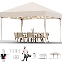 JUMMICO Gazebo 3x3 Pieghevole Impermeabile,Gazebo Regolabile Robusto,Gazebos Esterno