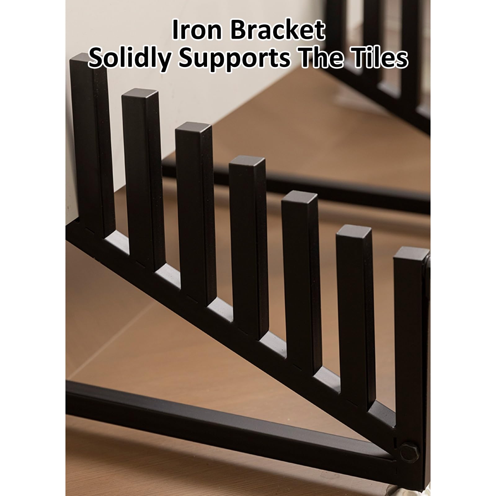 Espositore per Pavimento in Metallo Supporto per Porta Campioni Espositore per Piastrelle Espositore per Campioni di Piastrelle per Pavimenti in Metallo a 10 Livelli Risparmia Spazio(28x67x50.5cm)