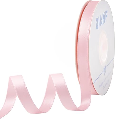 Miniatura 83 de Cinta de satén de doble cara de 3/8 pulgadas rosa para envolver regalos, hacer lazos para el pelo, adorno de silla, cinta para el Día de San