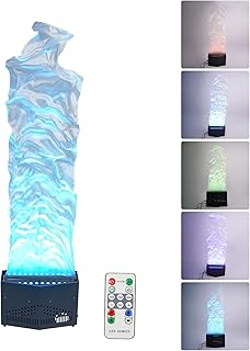 5.91 FT Updated Fake Fire Flame, 24 LED Artificial Fire Flames Lamp, 3D Simulated Campfire Flame Light, Faux Fire Effect Lamp Stage Lights for Christmas Party Festival Halloween Decoration